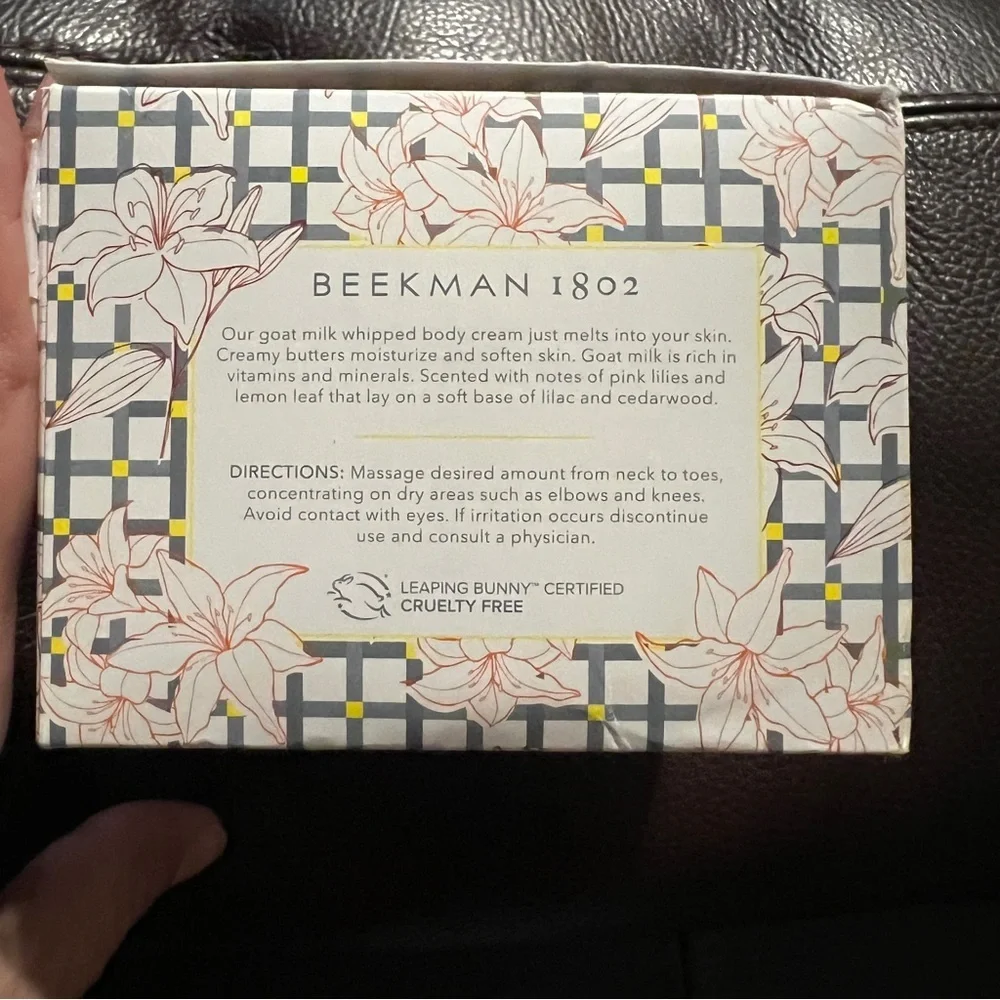 COPY - Supersized Beekman 1802 Whipped Body Cream in Amber Sunset Lily-Limited …